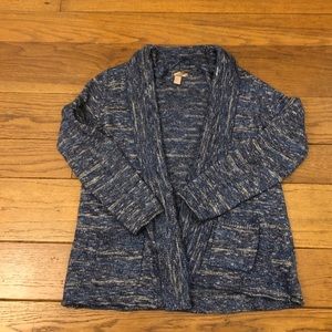 Large White Stag Open Cardigan